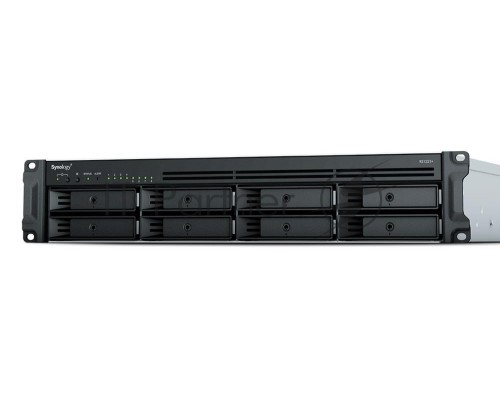 Сетевое хранилище Synology Rack 2U, QC2.2GHzCPU/4GbDDR4(upto32)/RAID0,1,5,6,10/upto 8 hot plug HDDs SATA(3,5'or2,5')(upto 12 with RX418)/2xUSB3.2/1eSATA/iSCSI/4xGbE(+1Expslot)/2xIPcam(upto 40)/2xPS/norail