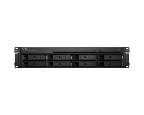 Сетевое хранилище Synology Rack 2U, QC2.2GHzCPU/4GbDDR4(upto32)/RAID0,1,5,6,10/upto 8 hot plug HDDs SATA(3,5'or2,5')(upto 12 with RX418)/2xUSB3.2/1eSATA/iSCSI/4xGbE(+1Expslot)/2xIPcam(upto 40)/2xPS/norail