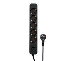 Гарнизон Сетевой фильтр 2.0 EPS-5-B-5 5р, 10А, 5м, ур.защиты 2+, черный, пакет (21444)