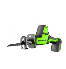 GreenWorks GPT-CRS-25 24V Пила сабельная акк, б/щет, 0-3000/мин рез 80 мм дер., без АКБ и ЗУ. [1200507]