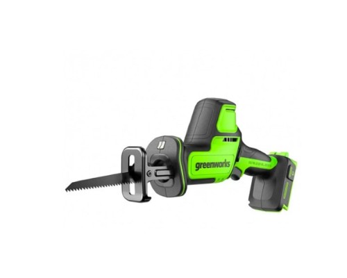 [Пилы] GreenWorks GPT-CRS-25 24V Пила сабельная акк, б/щет, 0-3000/мин рез 80 мм дер., без АКБ и ЗУ. [1200507]