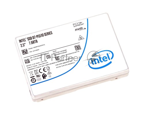 Накопитель SSD Intel® SSD D7-P5510 Series (7.68TB, 2.5in PCIe 4.0 x4, 3D4, TLC), 99A5DR