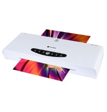 ГЕЛЕОС Ламинатор ЛМ A4-4В, А4, 2х250 (пленка 60-250мкм), 300 мм/мин, 4 вала, реверс, пластиковый. корпус, мах толщина 0,6мм 