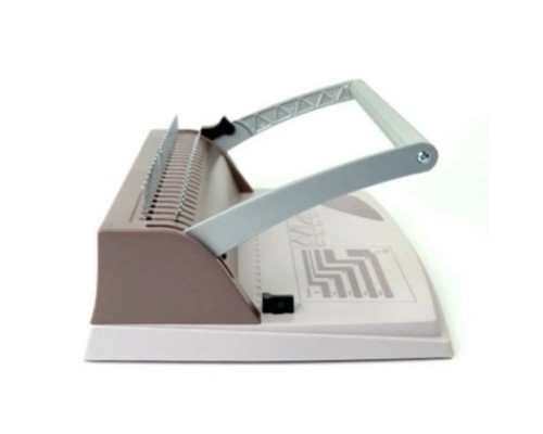 [ГЕЛЕОС ламинаторы/переплетчики] ГЕЛЕОС Переплетчик БП-9+ коричневый на пластиковую пружину,А4, ручная перфорация 9 листов, переплет макс до 170 л., глубина перфорации 2 мм