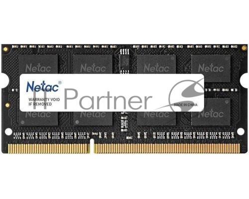 Оперативная память Netac 8Gb DDR3L 1600MHz SO-DIMM (NTBSD3N16SP-08)