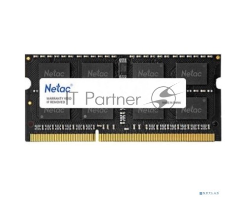 Оперативная память Netac 8Gb DDR3L 1600MHz SO-DIMM (NTBSD3N16SP-08)