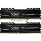 Модуль памяти 16GB ADATA DDR4 3200 DIMM XPG GAMMIX D10 Red Gaming Memory AX4U32008G16A-DR10 Non-ECC, CL16, 1.35V, Heat Shield, Kit (2x8GB), RTL