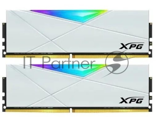 Оперативная память ADATA 32GB DDR4 3200 DIMM XPG SPECTRIX D50 RGB White Gaming Memory AX4U320016G16A-DW50 Non-ECC, CL16, 1.35V, Heat Shield, Kit (2x16GB), RTL