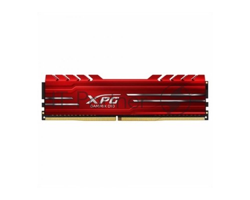 Модуль памяти 8GB ADATA DDR4 2666 DIMM XPG GAMMIX D10 Red Gaming Memory AX4U26668G16-SR10 Non-ECC, CL16, 1.2V, Heat Shield, RTL