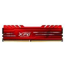 Модуль памяти 8GB ADATA DDR4 3200 DIMM XPG GAMMIX D10 Red Gaming Memory AX4U32008G16A-SR10 Non-ECC, CL16, 1.35V, Heat Shield, RTL