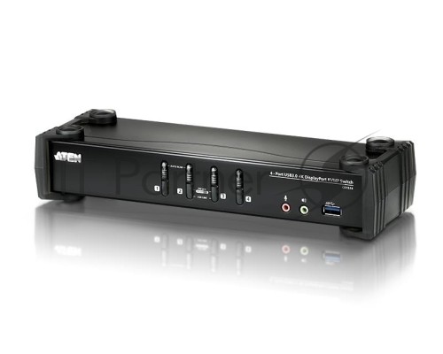 Переключатель KVM ATEN CS1924-AT-G USB DP 4PORT W/CAB