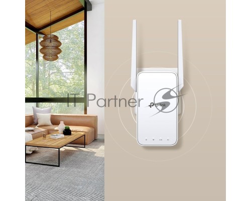 Усилитель TP-Link Wi-Fi сигнала AC1200 OneMesh Wi-Fi Range Extender/Signal Amplifier, dual-band Wi-Fi, two external antennas, 1 10/100Mbps port, 1 WPS button, supports RE/AP mode, Smart signal indicator, easy setup/management via Tether APP/Web UI.