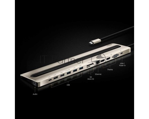 Многопортовая док-станция ATEN USB-C Multiport Dock with Power Pass-Through