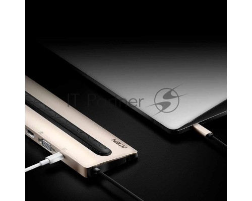 Многопортовая док-станция ATEN USB-C Multiport Dock with Power Pass-Through