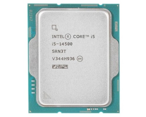 [Процессор] CPU Intel Core i5-14500 Raptor Lake 14C/20T 1.9-5.0GHz (LGA1700, L3 24MB, 10nm, UHD graphics 770 1.55GHz, 154W TDP) OEM