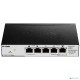 Коммутатор D-Link DGS-1100-05PDV2/A1A, L2 Smart Switch with 4 10/100/1000Base-T ports and 1 10/100/1000Base-T PD port(2 PoE ports 802.3af (15,4 W), PoE Budget 18W from 802.3at / 8W from 802.3af).2K Mac address,