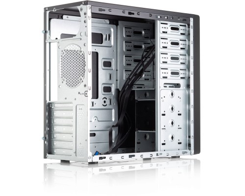Компьютерный корпус без блока питания Case Foxline FL-886 ATX case, black, w/o PSU, w/2xUSB3.0, w/o pwrcord, w/o FAN