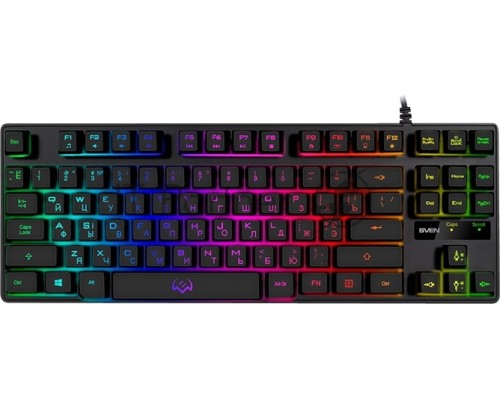 Игровая клавиатура SVEN KB-G7400 (87кл., 12 Fn функций, подсветка) Игровая клавиатура SVEN KB-G7400 (87кл., 12 Fn функций, подсветка)