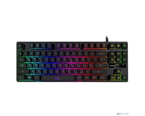 Игровая клавиатура SVEN KB-G7400 (87кл., 12 Fn функций, подсветка) Игровая клавиатура SVEN KB-G7400 (87кл., 12 Fn функций, подсветка)