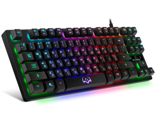 Игровая клавиатура SVEN KB-G7400 (87кл., 12 Fn функций, подсветка) Игровая клавиатура SVEN KB-G7400 (87кл., 12 Fn функций, подсветка)