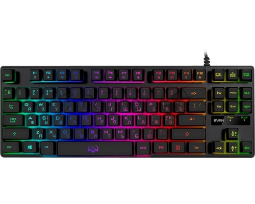 Игровая клавиатура SVEN KB-G7400 (87кл., 12 Fn функций, подсветка) Игровая клавиатура SVEN KB-G7400 (87кл., 12 Fn функций, подсветка)