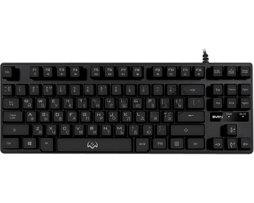 Игровая клавиатура SVEN KB-G7400 (87кл., 12 Fn функций, подсветка) Игровая клавиатура SVEN KB-G7400 (87кл., 12 Fn функций, подсветка)