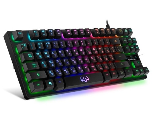 Игровая клавиатура SVEN KB-G7400 (87кл., 12 Fn функций, подсветка) Игровая клавиатура SVEN KB-G7400 (87кл., 12 Fn функций, подсветка)