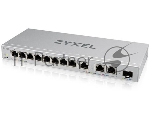 Коммутатор Zyxel Smart L2 XGS1250-12, 8xGE, 3x1/2,5/5/10G, 1xSFP+, настольный (NEW)