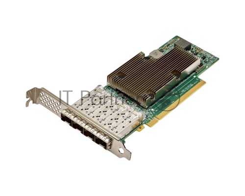 Сетевая карта NetXtreme P425G (BCM957504-P425G) SGL   4x25GbE (25/10GbE), PCIe 4.0 x16, SFP28, BCM57504, NIC Adapter