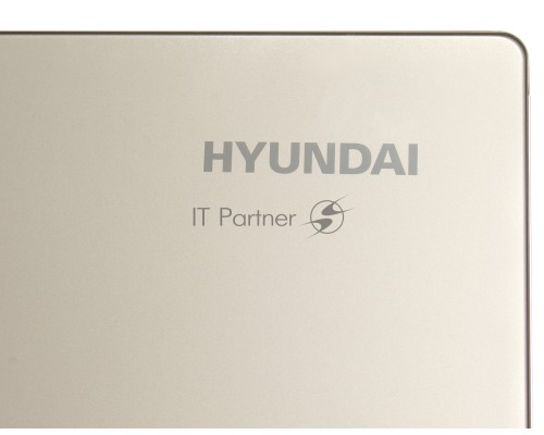 Холодильник Hyundai CS6073FV шампань стекло трехкамерный 329/223л морозилка сбоку