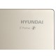 Холодильник Hyundai CS6073FV шампань стекло трехкамерный 329/223л морозилка сбоку