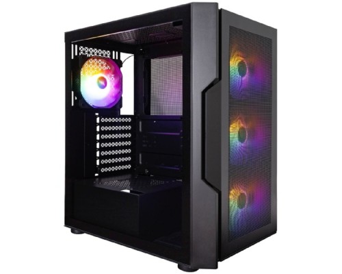 [Корпус] 1STPLAYER TRILOBITE T7-P Black / ATX / 4x120mm LED fans / T7-P-BK-4F1