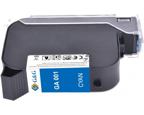 Картридж струйный G&G GA-001C голубой (42мл) для G&G GG-HH1001