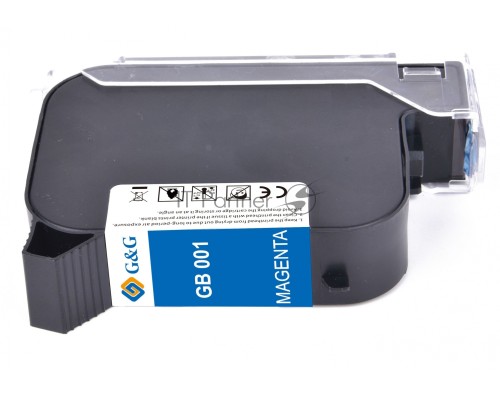Картридж струйный G&G GB-001M пурпурный для G&G GG-HH1001