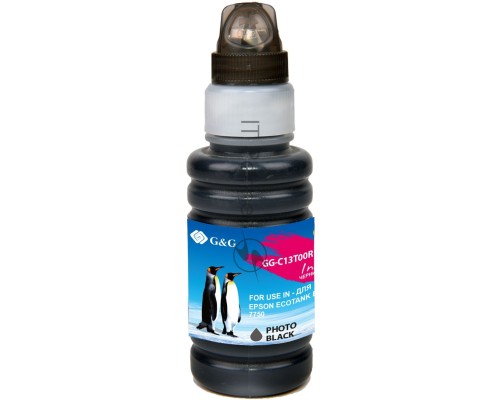Чернила G&G GG-C13T00R140 черный70мл для Epson EcoTank 7700/7750