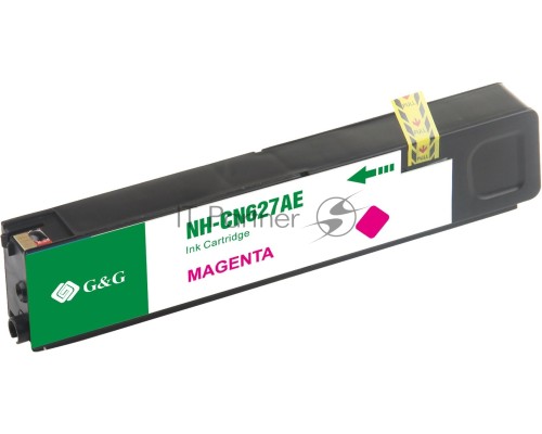 Картридж струйный G&G NH-CN627AE пурпурный (110мл) для HP Officejet Pro X576dw/X476dn/X551dw/X451dw