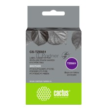 Картридж ленточный Cactus CS-TZE651 черный для Brother 1010/1280/1280VP/2700VP