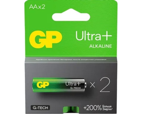 [Батарейка] GP 15AUPA21-2CRSB2_ 20/160 G-tech GP Ultra Plus (2 шт.в блистре)