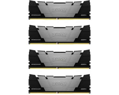 [Модуль памяти] Память оперативная/ Kingston 32GB 2666MHz DDR4 CL13 DIMM (Kit of 4) FURY Renegade Black
