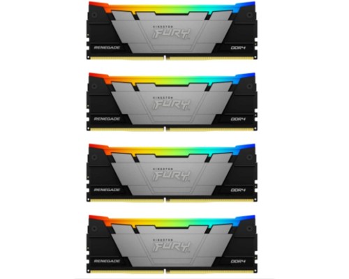 [Модуль памяти] Память оперативная/ Kingston 32GB 3200MHz DDR4 CL16 DIMM (Kit of 4) FURY Renegade RGB