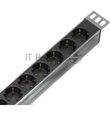 Верт блок розеток Rem-16 с авт. 16А, 20 Shuko, 16A, алюм., 33-48U, колодка