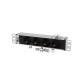 Блок роз Rem-10 без шнура с инд., 4 Sсhuko, вх IEC 60320 C14, 10A алюм. 10