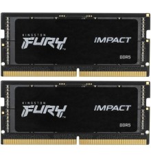 Kingston 64GB 5600MT/s  DDR5 CL40 SODIMM (Kit of 2) FURY Impact KF556S40IBK2-64