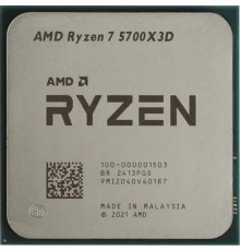 CPU AMD Ryzen 7 5700X3D OEM  (100-000001503) { Base 3,00GHz, Turbo 4,10GHz, Without Graphics, L3 96Mb, TDP 105W, AM4}