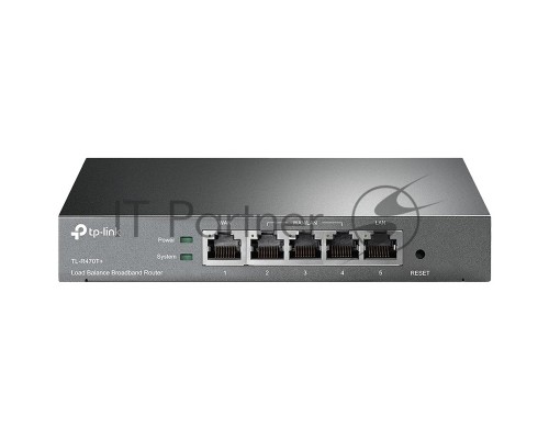 Роутер 5-port Multi-Wan Router for Small Office and Net Cafe, Configurable ports up to 4 Wan ports, Load Balance, Advanced firewall, Port Bandwidth Control, Port Mirror, DDNS, UPnP, VPN pass-through, steel case