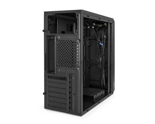 Компьютерный корпус Miditower ExeGate XP-332UC (ATX, без БП, 2*USB3.0+1*TypeC, аудио, черный)