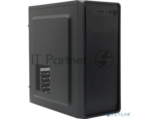 Компьютерный корпус Miditower ExeGate XP-332UC (ATX, без БП, 2*USB3.0+1*TypeC, аудио, черный)
