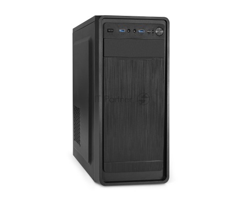 Компьютерный корпус Miditower ExeGate XP-332UC (ATX, без БП, 2*USB3.0+1*TypeC, аудио, черный)