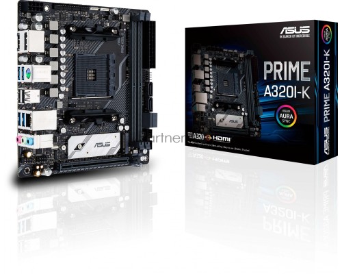 Материнская плата Asus PRIME A320I-K Soc-AM4 AMD A320 2xDDR4 mini-ITX AC`97 8ch(7.1) GbLAN RAID+HDMI+DP