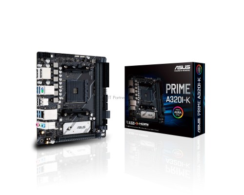 Материнская плата Asus PRIME A320I-K Soc-AM4 AMD A320 2xDDR4 mini-ITX AC`97 8ch(7.1) GbLAN RAID+HDMI+DP